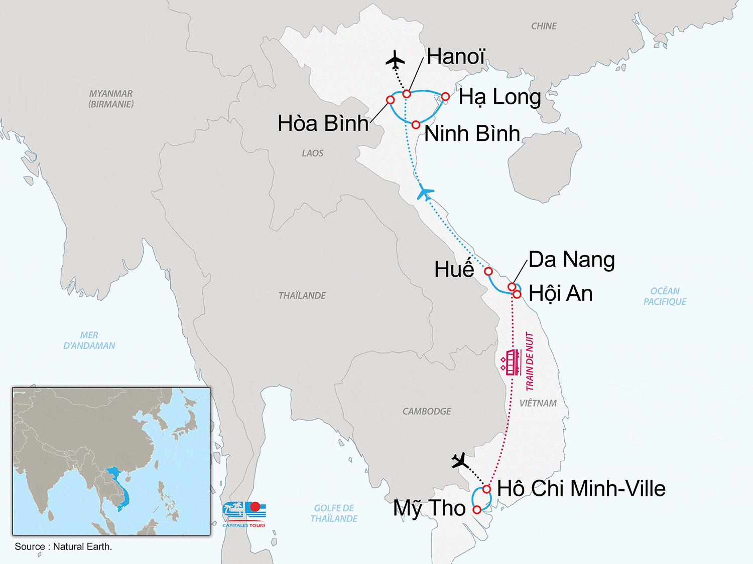 Circuit Vietnam Kaléidoscope hochiminh Vietnam